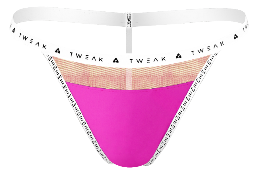 G-string - Pink & White - Extra Small - Tweak Singles