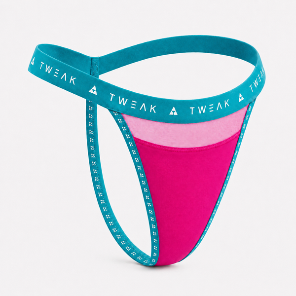 PERFORM Seamless No-VPL Performance Underwear #pink-aqua_1